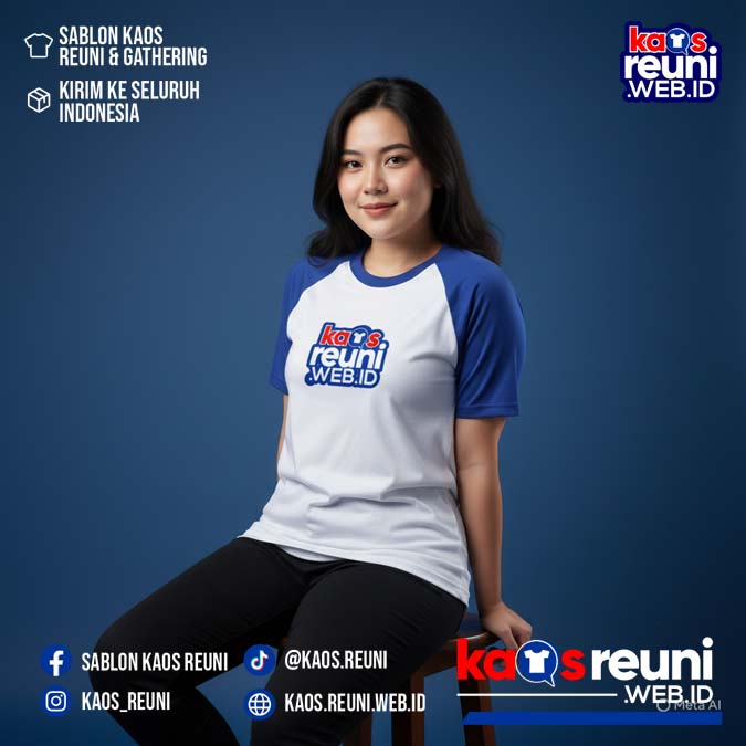 Putih   Merah Cabe   Benhur Special   Kaos Raglan Reuni (8)