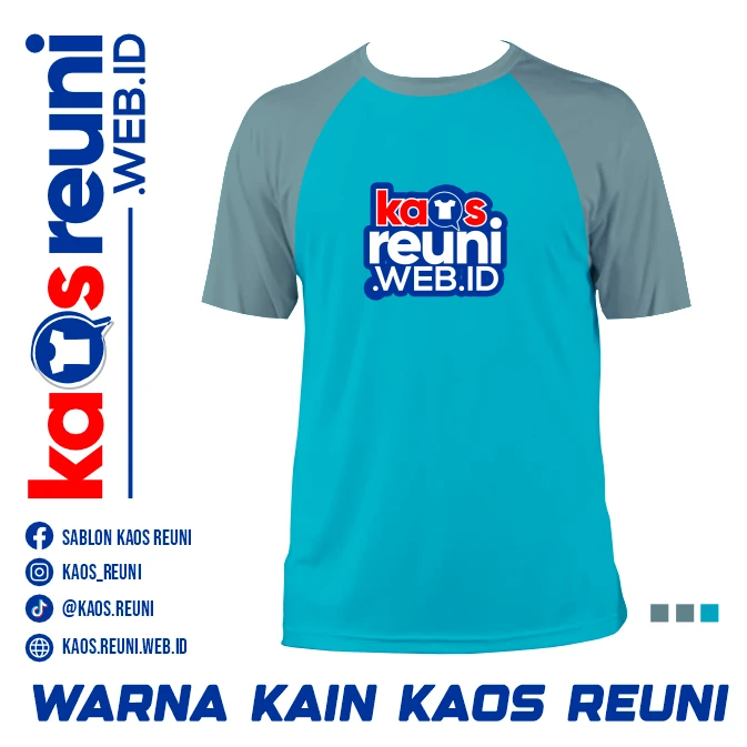 Turkis   Cameo Blue   Warna Kain Kaos Reuni Gathering (1)