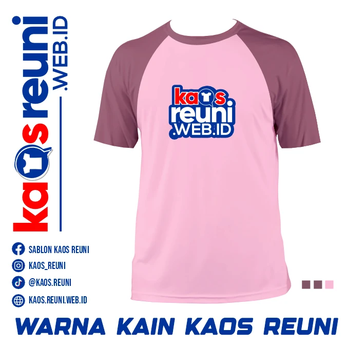 Vintage Violet   Pink   Warna Kain Kaos Reuni Gathering (5)