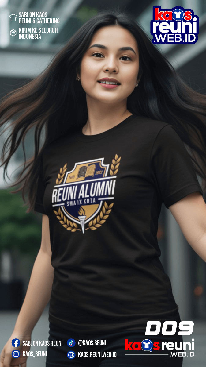 Desain Kaos Reuni Alumni IX