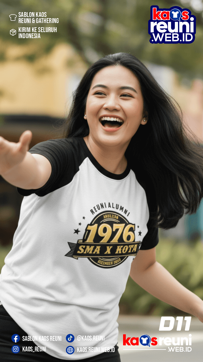 Desain Kaos Reuni Angkatan 1976