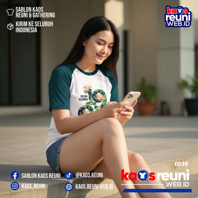 Desain Kaos Reuni 1990 Raglan Hijau Putih (10)