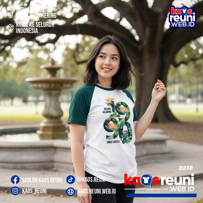 Desain Kaos Reuni 1990 Raglan Hijau Putih (16)