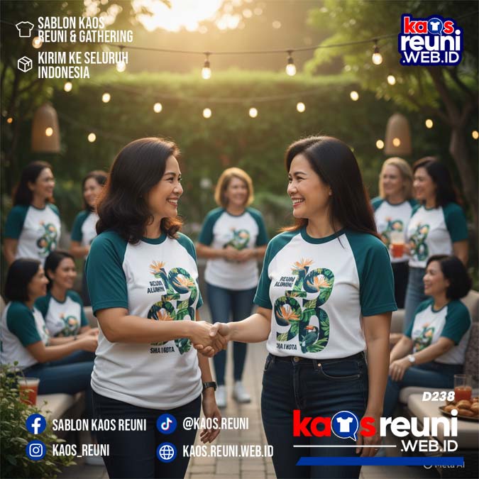 Desain Kaos Reuni 1990 Raglan Hijau Putih (17)