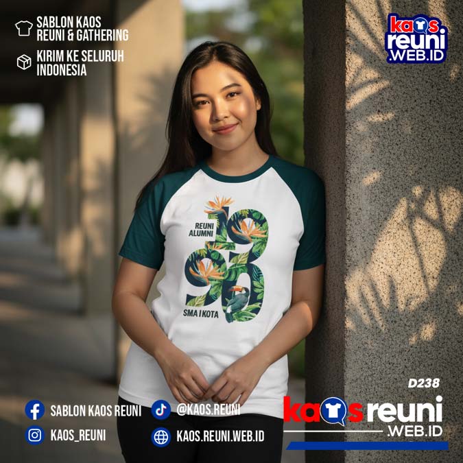Desain Kaos Reuni 1990 Raglan Hijau Putih (8)
