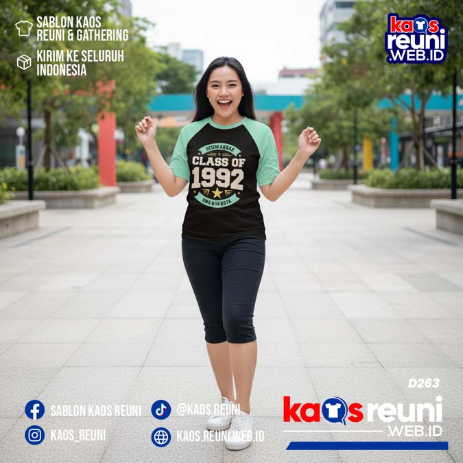 Desain Kaos Reuni 1992 Hijau Mint (12)
