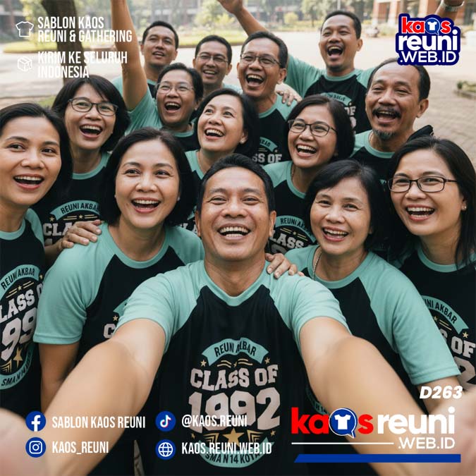 Desain Kaos Reuni 1992 Hijau Mint (3)