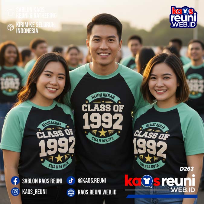 Desain Kaos Reuni 1992 Hijau Mint (6)