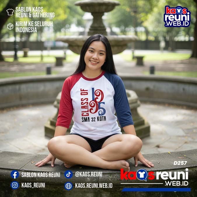 Desain Kaos Reuni 1995 Navy Merah (4)