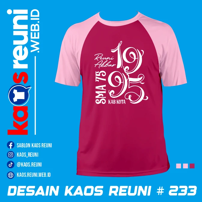 Desain Kaos Reuni 1996 Raglan Pink Puchsia (1)