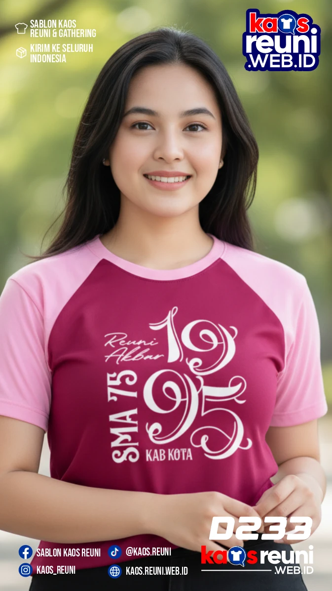 Desain Kaos Reuni 1996 Raglan Pink Puchsia (2)