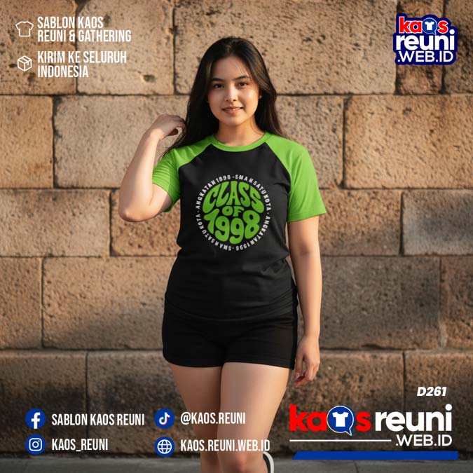 Desain Kaos Reuni 1998 Hitam Hijau Pucuk (2)