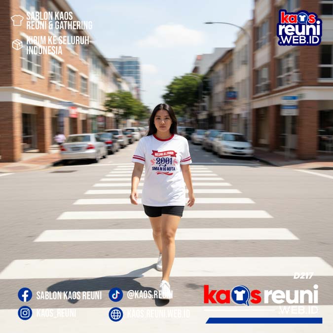 Desain Kaos Reuni 2001 Putih Strip Merah (12)
