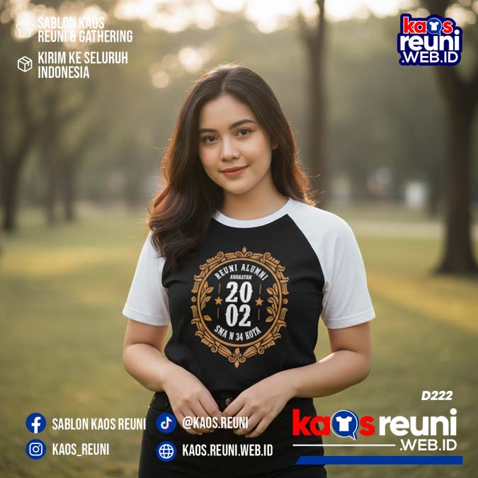 Desain Kaos Reuni 2002 Putih Hitam (1)