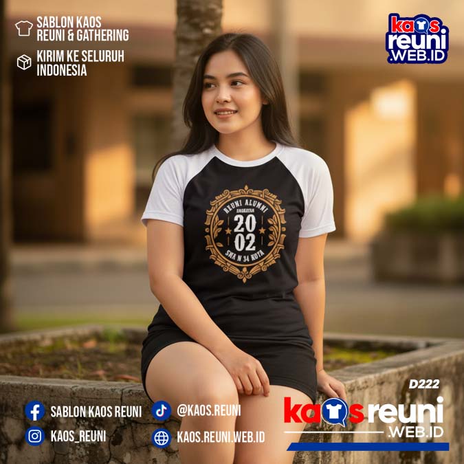 Desain Kaos Reuni 2002 Putih Hitam (2)
