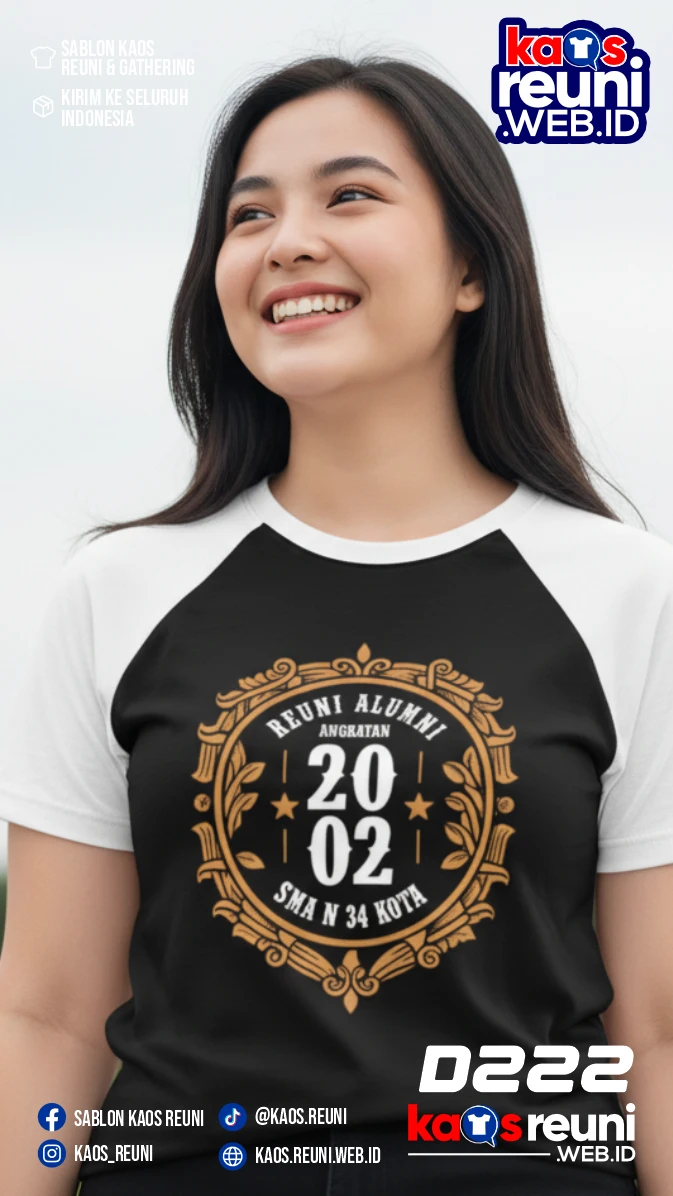 Desain Kaos Reuni 2002 Putih Hitam (2)