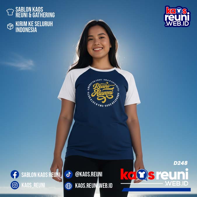 Desain Kaos Reuni 2006 Raglan Putih Navy (6)