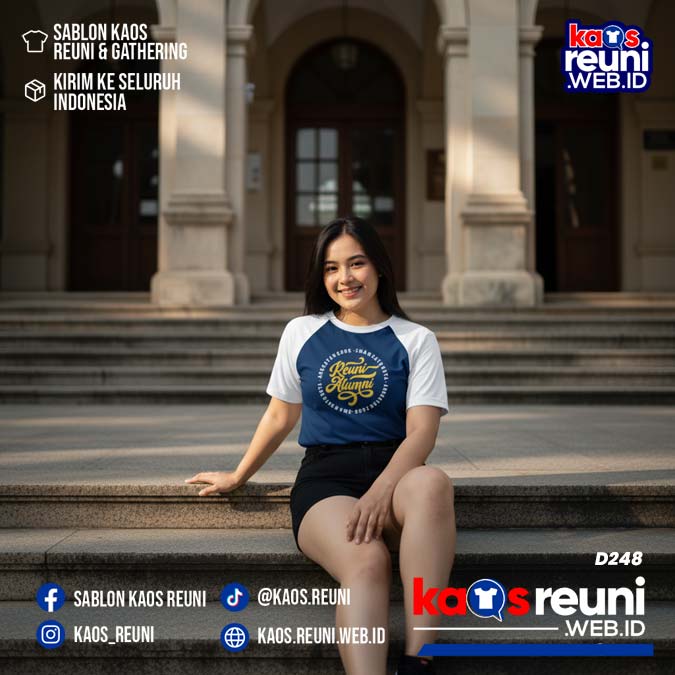Desain Kaos Reuni 2006 Raglan Putih Navy (7)