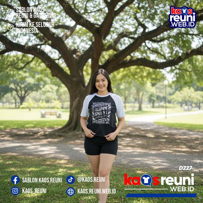 Desain Kaos Reuni 95 Hitam Putih (4)