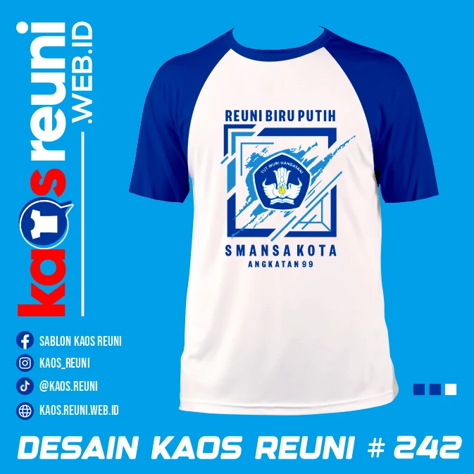 Desain Kaos Reuni Putih Biru (1)