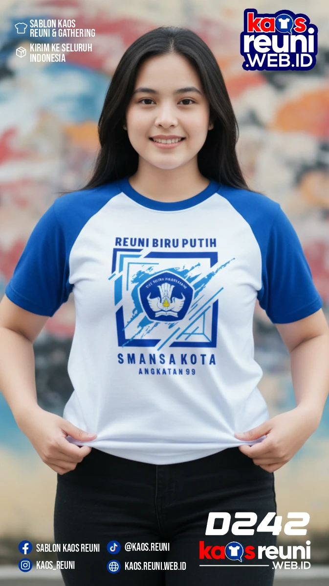 Desain Kaos Reuni Putih Biru (2)